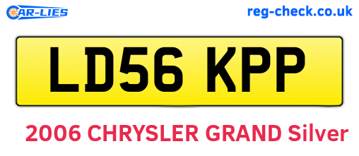 LD56KPP are the vehicle registration plates.