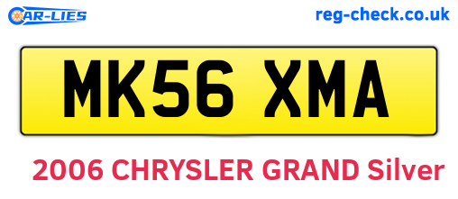 MK56XMA are the vehicle registration plates.