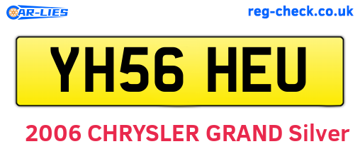 YH56HEU are the vehicle registration plates.