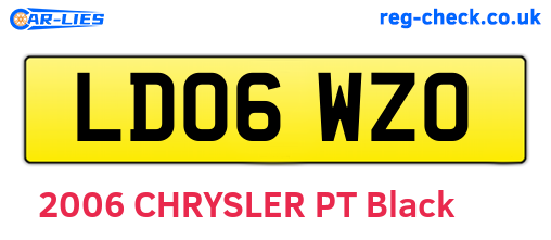 LD06WZO are the vehicle registration plates.