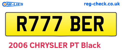 R777BER are the vehicle registration plates.