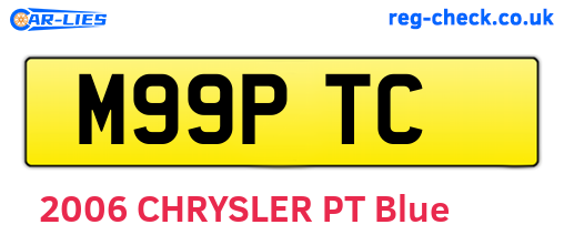 M99PTC are the vehicle registration plates.