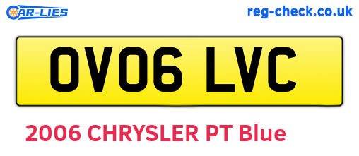 OV06LVC are the vehicle registration plates.