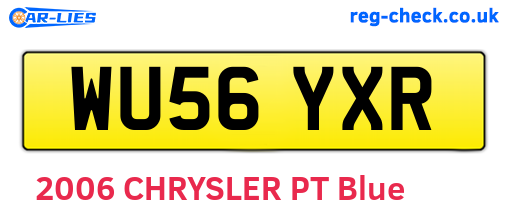 WU56YXR are the vehicle registration plates.
