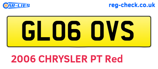 GL06OVS are the vehicle registration plates.