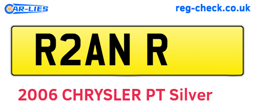 R2ANR are the vehicle registration plates.