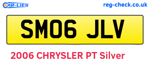 SM06JLV are the vehicle registration plates.