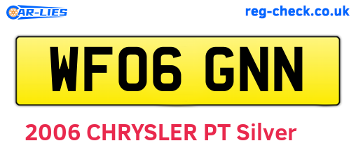 WF06GNN are the vehicle registration plates.