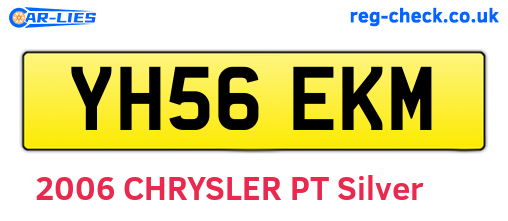 YH56EKM are the vehicle registration plates.