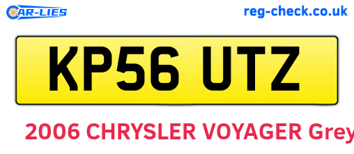 KP56UTZ are the vehicle registration plates.