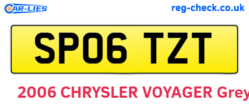 SP06TZT are the vehicle registration plates.