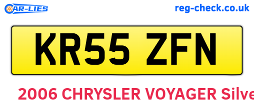 KR55ZFN are the vehicle registration plates.