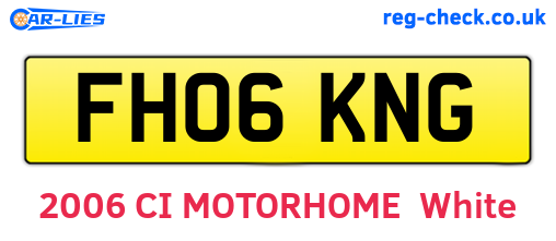 FH06KNG are the vehicle registration plates.