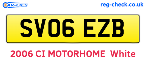 SV06EZB are the vehicle registration plates.
