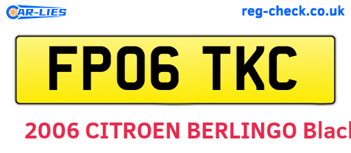 FP06TKC are the vehicle registration plates.