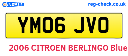 YM06JVO are the vehicle registration plates.