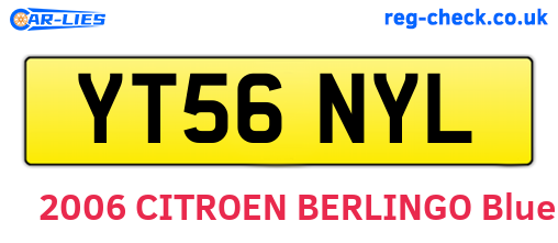 YT56NYL are the vehicle registration plates.
