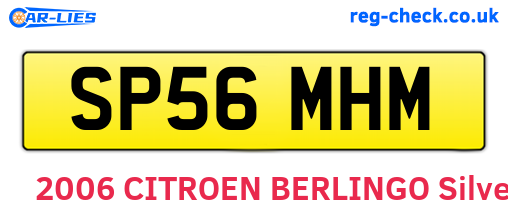 SP56MHM are the vehicle registration plates.