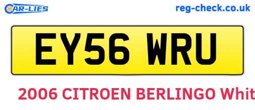 EY56WRU are the vehicle registration plates.