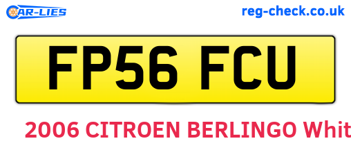 FP56FCU are the vehicle registration plates.