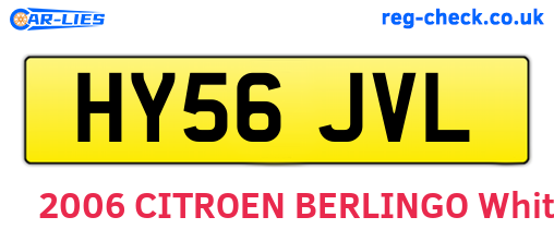 HY56JVL are the vehicle registration plates.