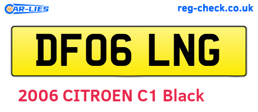 DF06LNG are the vehicle registration plates.