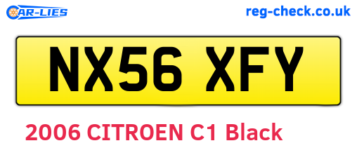 NX56XFY are the vehicle registration plates.