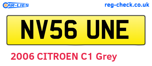 NV56UNE are the vehicle registration plates.