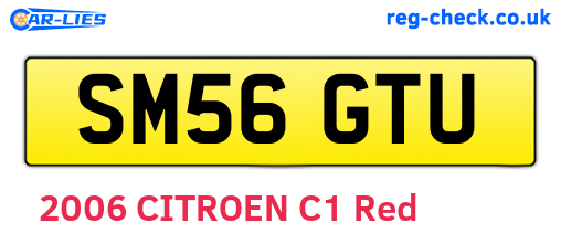 SM56GTU are the vehicle registration plates.