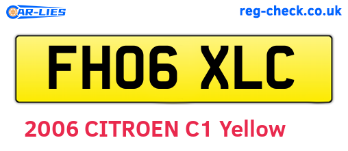 FH06XLC are the vehicle registration plates.