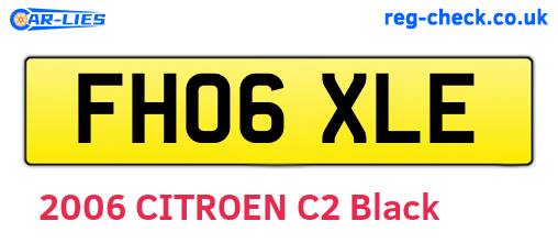 FH06XLE are the vehicle registration plates.