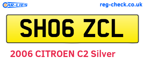 SH06ZCL are the vehicle registration plates.