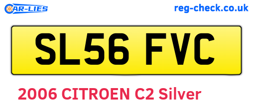 SL56FVC are the vehicle registration plates.