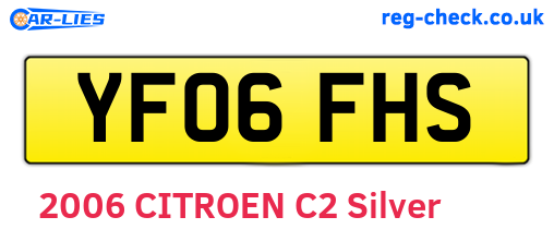 YF06FHS are the vehicle registration plates.