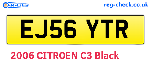EJ56YTR are the vehicle registration plates.