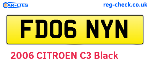 FD06NYN are the vehicle registration plates.