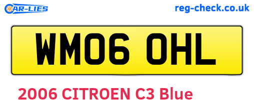WM06OHL are the vehicle registration plates.