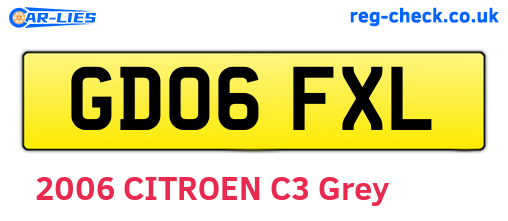 GD06FXL are the vehicle registration plates.