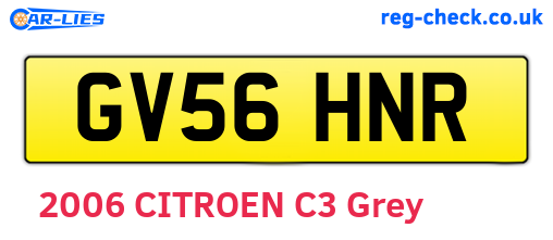 GV56HNR are the vehicle registration plates.