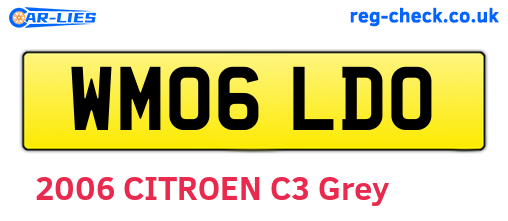 WM06LDO are the vehicle registration plates.