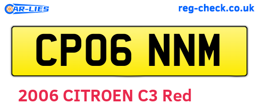 CP06NNM are the vehicle registration plates.