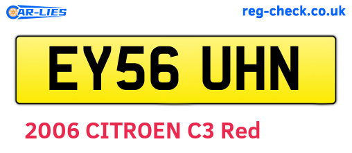 EY56UHN are the vehicle registration plates.