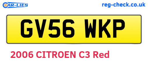 GV56WKP are the vehicle registration plates.
