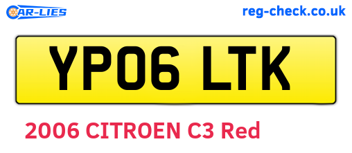 YP06LTK are the vehicle registration plates.