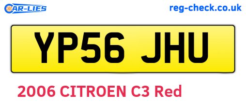 YP56JHU are the vehicle registration plates.