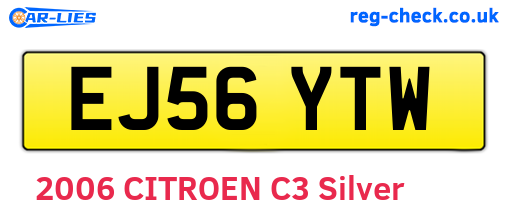 EJ56YTW are the vehicle registration plates.