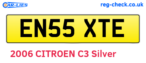 EN55XTE are the vehicle registration plates.