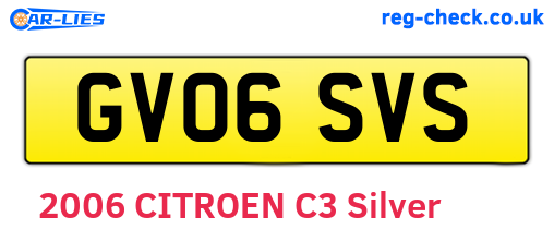 GV06SVS are the vehicle registration plates.