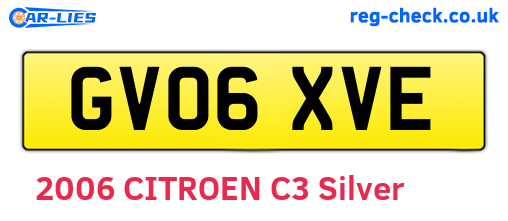 GV06XVE are the vehicle registration plates.