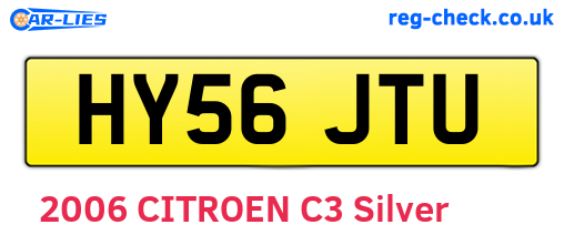 HY56JTU are the vehicle registration plates.